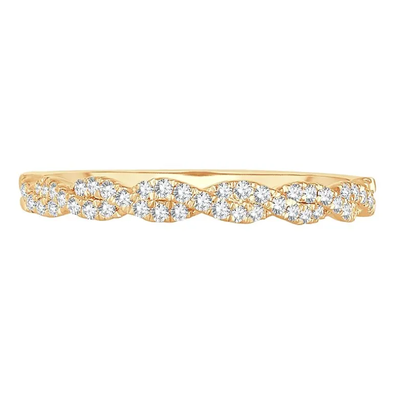 Signature By Modern Bride 1/5 CT.T.W. Natural Diamond 10K or 14K Gold Wedding Band