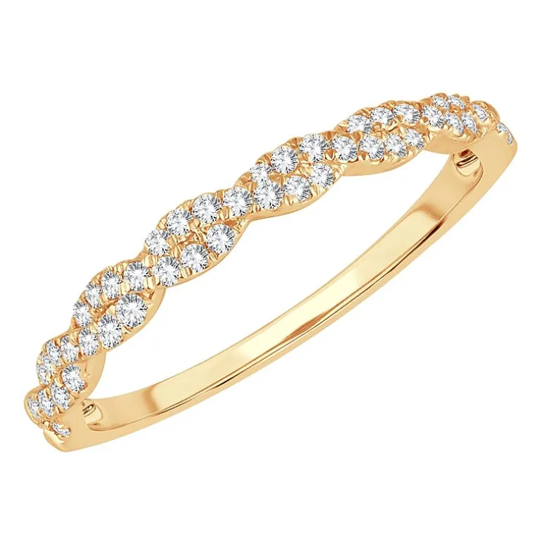 Signature By Modern Bride 1/5 CT.T.W. Natural Diamond 10K or 14K Gold Wedding Band