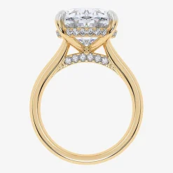 Signature By Modern Bride (G/Vs2-Si1) Womens 8 1/4 Ct. T.W. Lab Grown White Diamond 14K Gold Oval Solitaire Engagement Ring