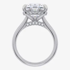 Signature By Modern Bride (G/Vs2-Si1) Womens 8 1/4 Ct. T.W. Lab Grown White Diamond 14K Gold Oval Solitaire Engagement Ring