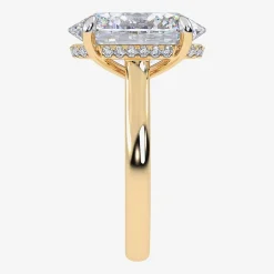 Signature By Modern Bride (G/Vs2-Si1) Womens 8 1/4 Ct. T.W. Lab Grown White Diamond 14K Gold Oval Solitaire Engagement Ring