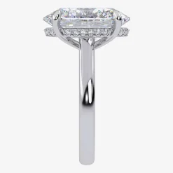 Signature By Modern Bride (G/Vs2-Si1) Womens 8 1/4 Ct. T.W. Lab Grown White Diamond 14K Gold Oval Solitaire Engagement Ring