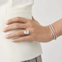 Signature By Modern Bride (G/Vs2-Si1) Womens 8 1/4 Ct. T.W. Lab Grown White Diamond 14K Gold Oval Solitaire Engagement Ring
