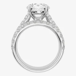 Signature By Modern Bride (H-I / Si1-Si2) Womens 5 CT. T.W. Lab Grown White Diamond 14K Gold Round Bridal Set