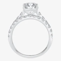Signature By Modern Bride (H-I / Si1-Si2) Womens 2 CT. T.W. Lab Grown White Diamond 14K Gold Oval Bridal Set