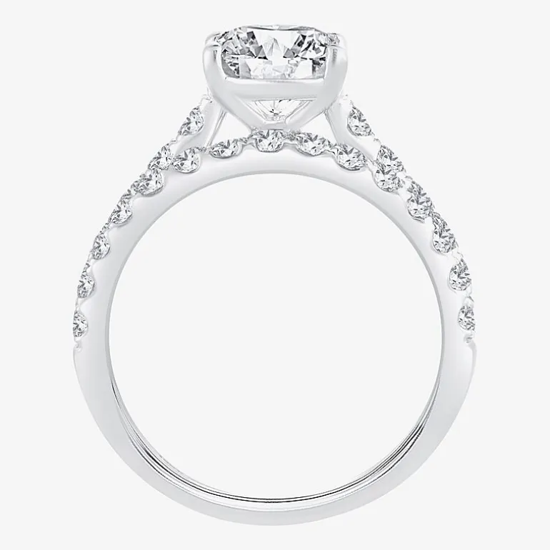 Signature By Modern Bride (H-I / Si1-Si2) Womens 2 CT. T.W. Lab Grown White Diamond 14K Gold Oval Bridal Set