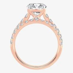 Signature By Modern Bride (H-I / Si1-Si2) Womens 2 CT. T.W. Lab Grown White Diamond 14K Gold Round Bridal Set