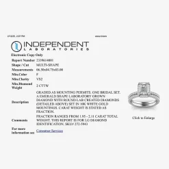 Signature By Modern Bride Womens 2 CT. T.W. Lab Grown White Diamond 10K or 14K Gold Side Stone Bridal Set
