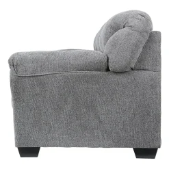 Signature Design by Ashley® Aldin Pad-Arm Sofa in Pewter Gray