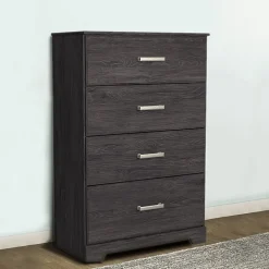 Signature Design by Ashley Belachime 4-Drawer Chest of Drawers in Charcoal