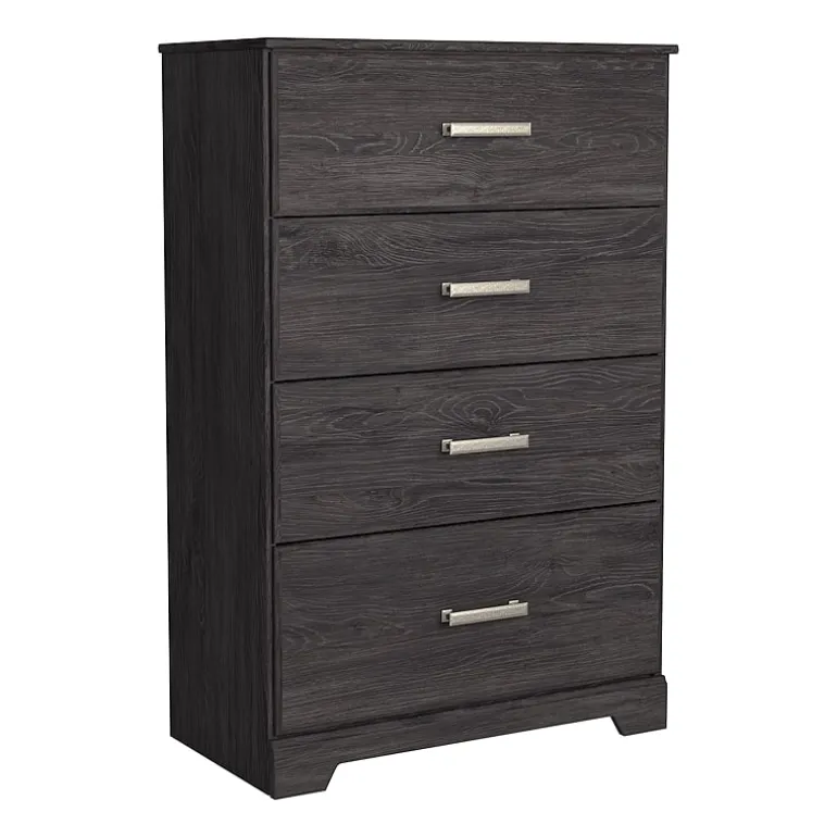 Signature Design by Ashley Belachime 4-Drawer Chest of Drawers in Charcoal