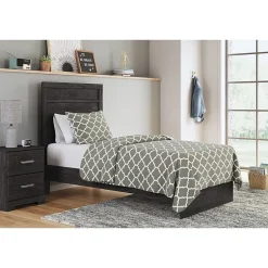 Signature Design by Ashley Belachime Panel Bed in Charcoal