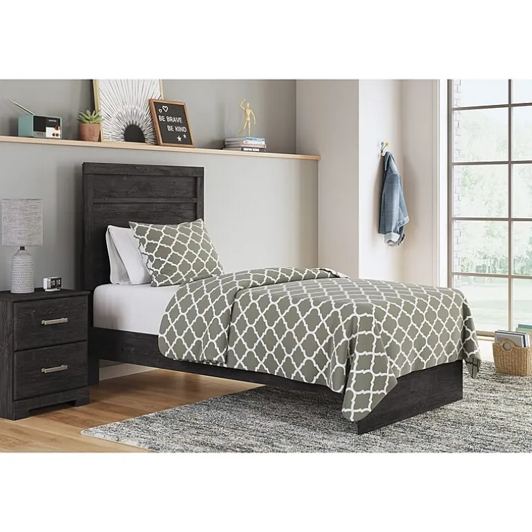 Signature Design by Ashley Belachime Panel Bed in Charcoal
