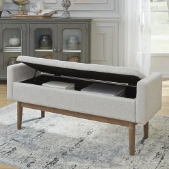 Signature Design by Ashley® Briarson Collection Tufted Storage Bench