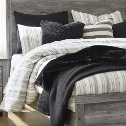 Signature Design by Ashley Bronyan Panel Bed in Dark Gray