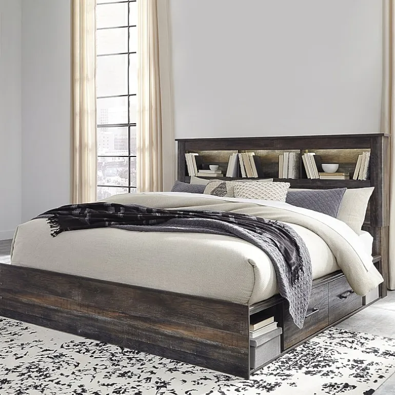 Signature Design by Ashley® Drystan Bookcase Bed with 4-Storage Drawers