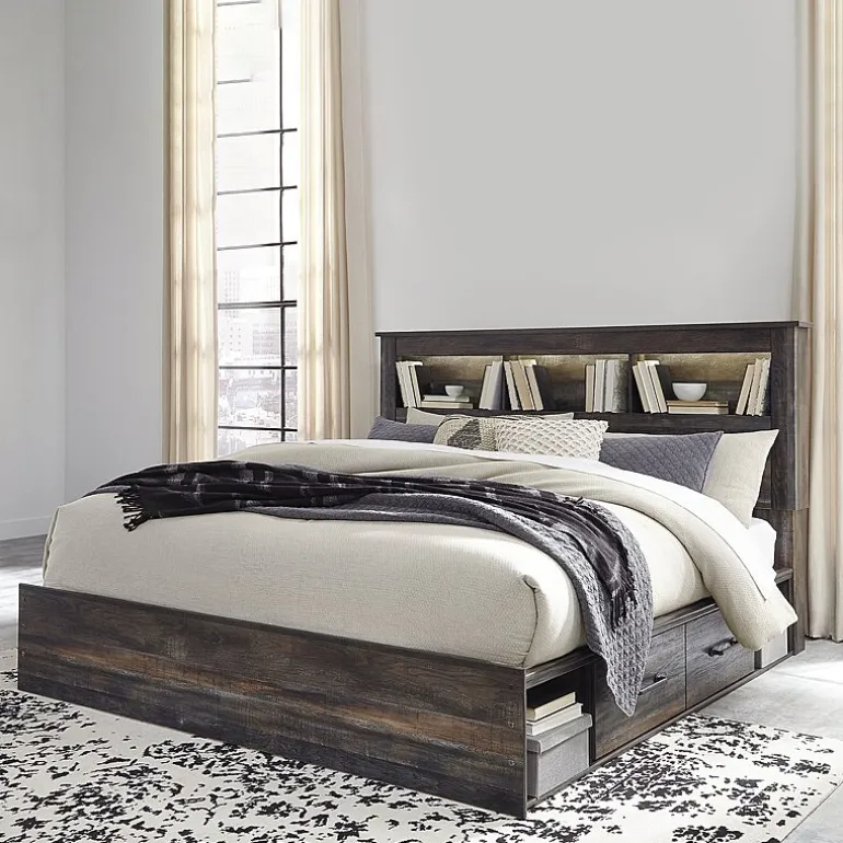 Signature Design by Ashley® Drystan Bookcase Bed with 2-Storage Drawers