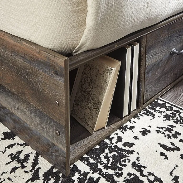 Signature Design by Ashley® Drystan Bookcase Bed with 2-Storage Drawers