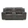 Signature Design by Ashley® Frohn Pad-Arm Motion Upholstered Reclining Loveseat