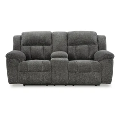 Signature Design by Ashley® Frohn Pad-Arm Motion Upholstered Reclining Loveseat