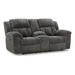 Signature Design by Ashley® Frohn Pad-Arm Motion Upholstered Reclining Loveseat