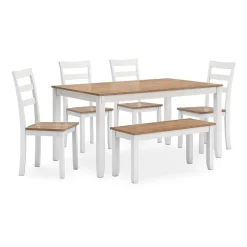 Signature Design by Ashley Getty Dining Table and 4 Chairs and Bench