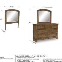 Signature Design by Ashley Grant 7-Drawer Dresser and Mirror