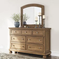 Signature Design by Ashley Grant 7-Drawer Dresser and Mirror
