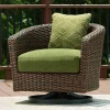 Signature Design by Ashley Hoquiam Outdoor Swivel Lounge Chair with Cushion