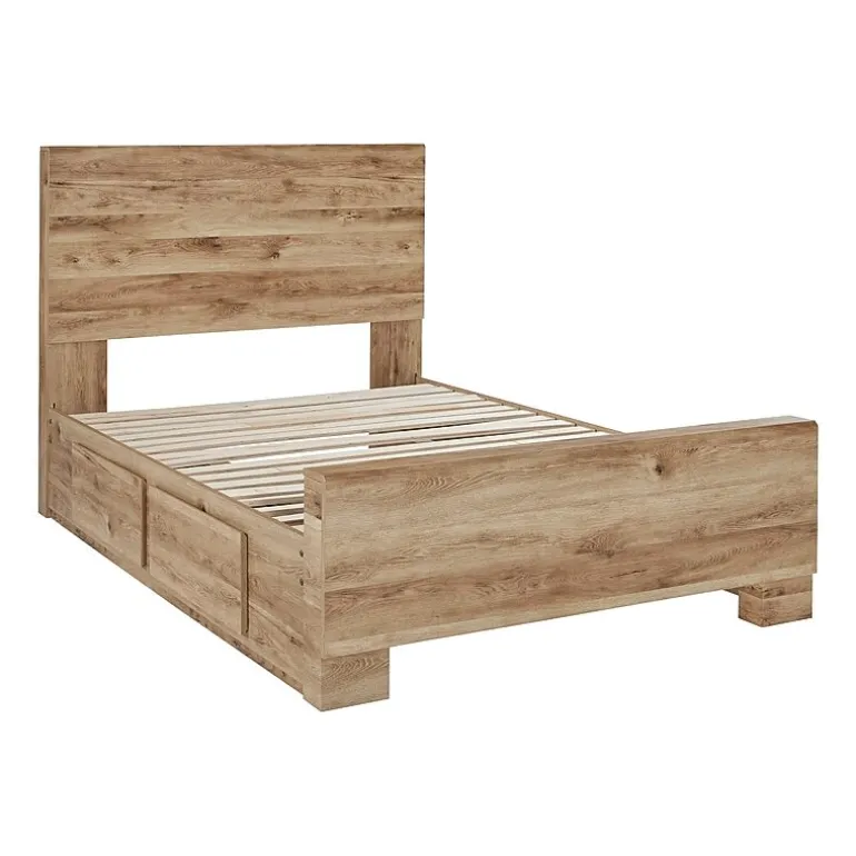 Signature Design by Ashley Hyanna Panel Bed with 2 Side Storage Drawers