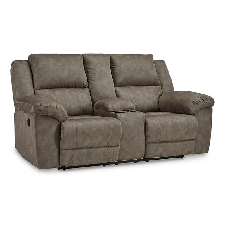 Signature Design by Ashley® Laresview Pad-Arm Motion Upholstered Reclining Loveseat
