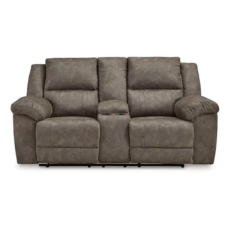 Signature Design by Ashley® Laresview Pad-Arm Motion Upholstered Reclining Loveseat