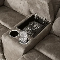 Signature Design by Ashley® Laresview Pad-Arm Motion Upholstered Reclining Loveseat