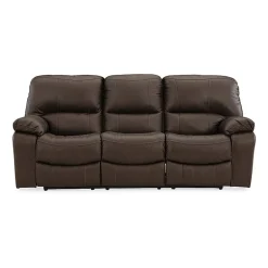 Signature Design By Ashley Leesworth Dual Power Leather Reclining Sofa