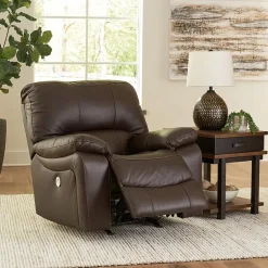 Signature Design By Ashley® Leesworth Power Leather Recliner