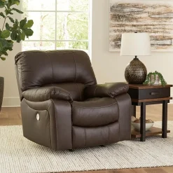 Signature Design By Ashley® Leesworth Power Leather Recliner