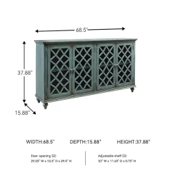 Signature Design by Ashley® Mirimyn Storage Accent Cabinet with Four Lattice Doors
