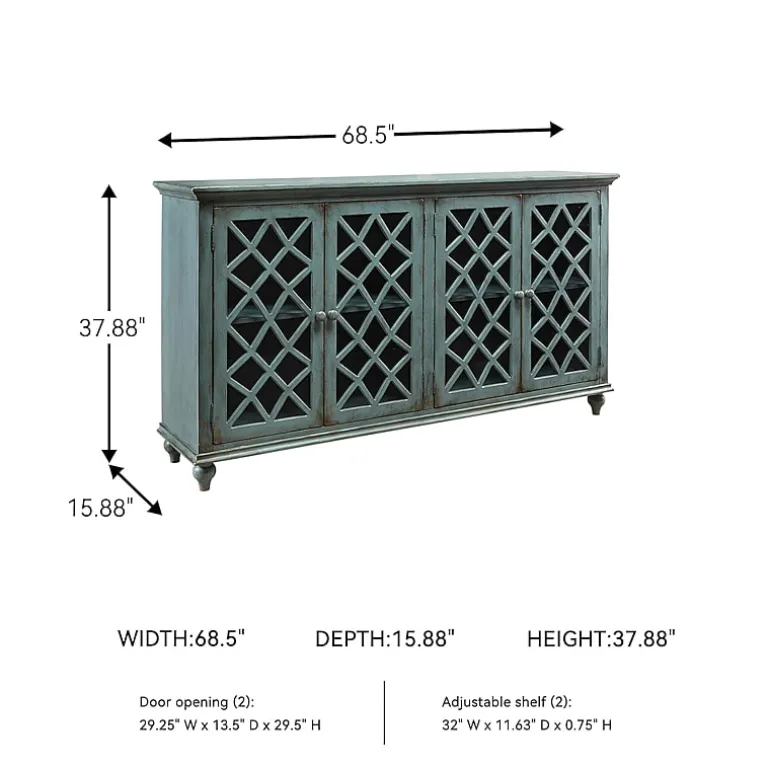 Signature Design by Ashley® Mirimyn Storage Accent Cabinet with Four Lattice Doors