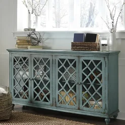 Signature Design by Ashley® Mirimyn Storage Accent Cabinet with Four Lattice Doors