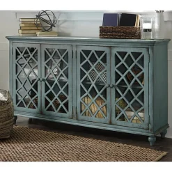 Signature Design by Ashley® Mirimyn Storage Accent Cabinet with Four Lattice Doors