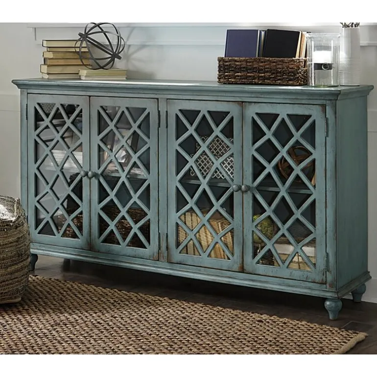 Signature Design by Ashley® Mirimyn Storage Accent Cabinet with Four Lattice Doors