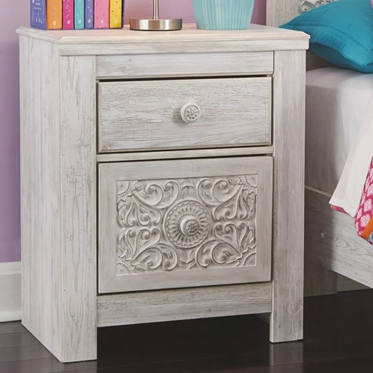 Signature Design by Ashley Paxberry 25" 2 Drawer Charging Nightstand