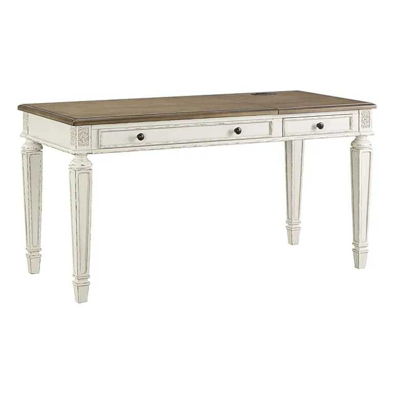 Signature Design by Ashley Realyn 60" Home Office Lift Top Desk with USB Charging