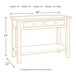 Signature Design by Ashley® Roanoke 2-Drawer Console Table