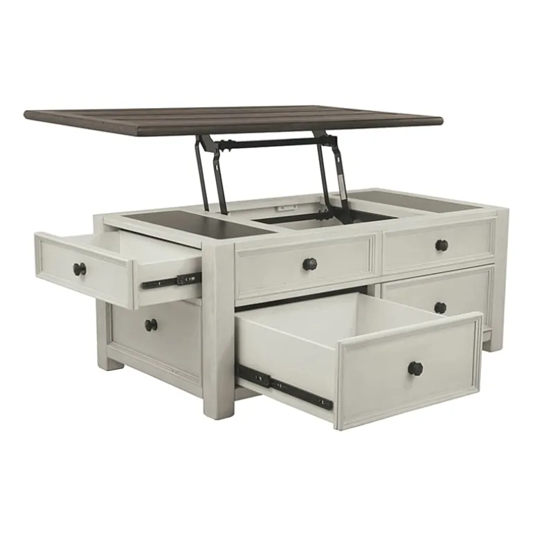 Signature Design by Ashley® Roanoke 4-Drawer Lift-Top Coffee Table
