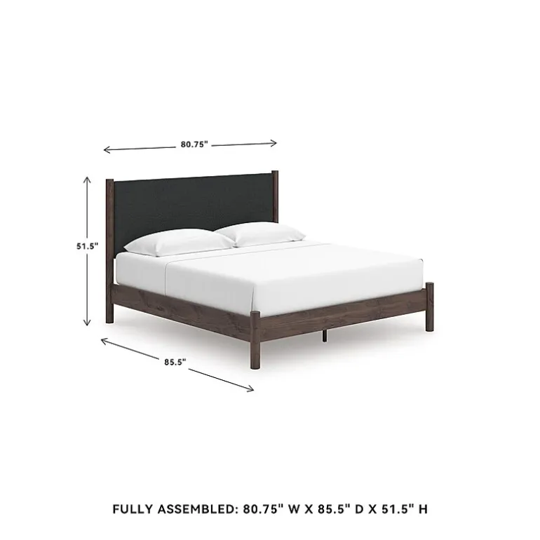 Signature Design by Ashley Serena Upholstered Panel Platform Bed