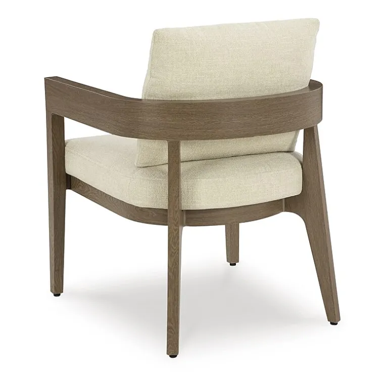 Signature Design by Ashley Severn Outdoor Dining Arm Chair with Cushion (Set of 2)