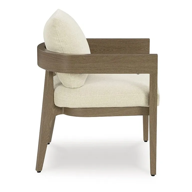 Signature Design by Ashley Severn Outdoor Dining Arm Chair with Cushion (Set of 2)