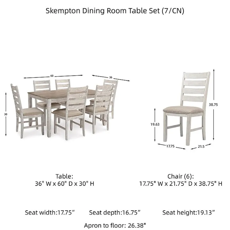 Signature Design by Ashley® Skempton 7-Piece Dining Table and Chairs Set