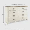 Signature Design by Ashley® Smithfield 6 Drawer Dresser